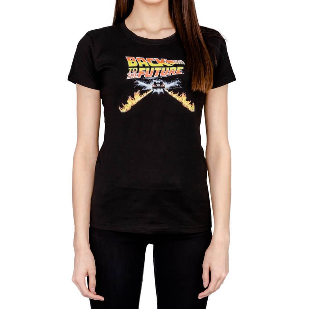 Back to The Future Famous T-Shirt, Rainbow XL