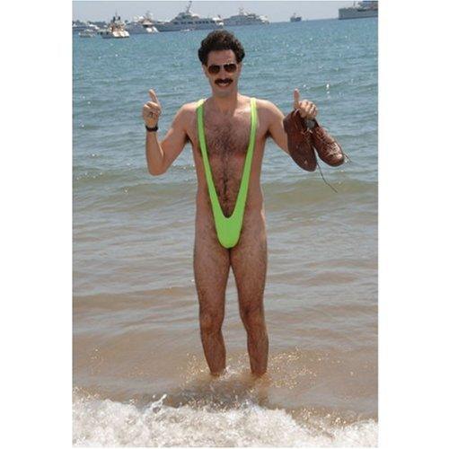 MAILLOT DE BAIN Borat - Slip Mankini - String fantaisie Vert EVG