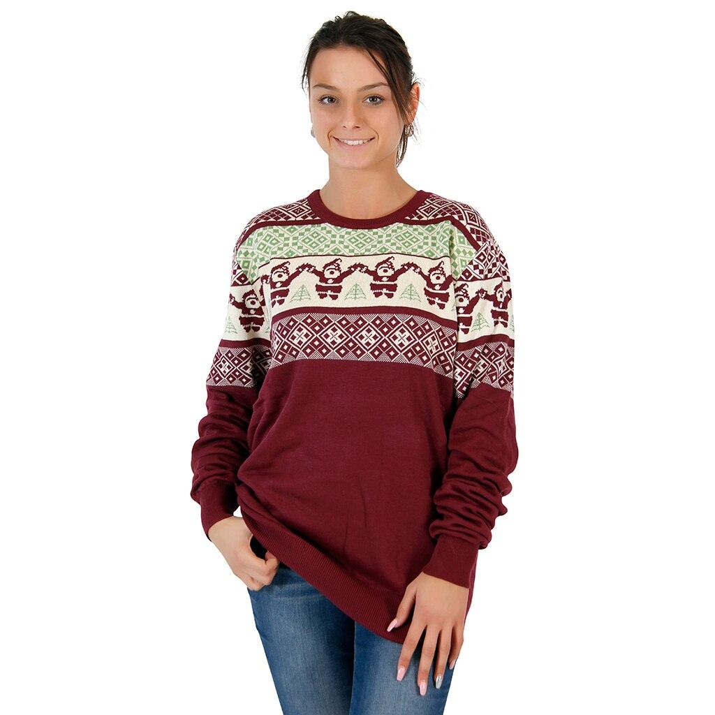 Maroon christmas sale sweater