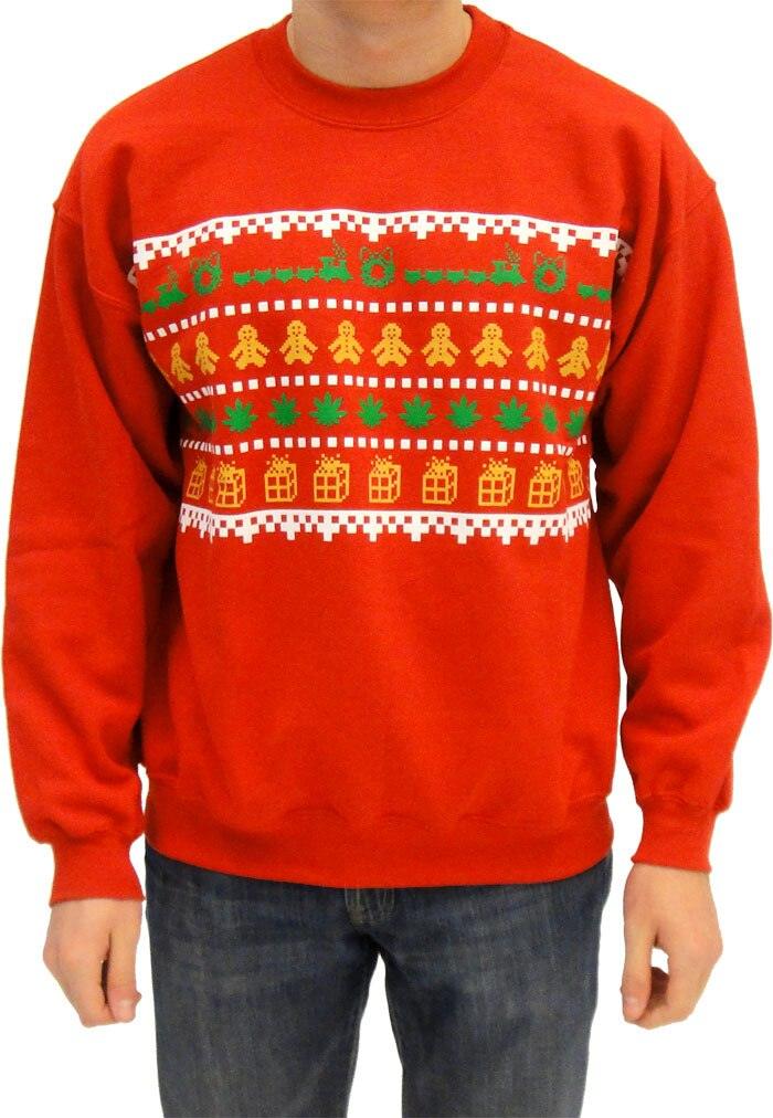 Marijuana 2024 ugly sweater