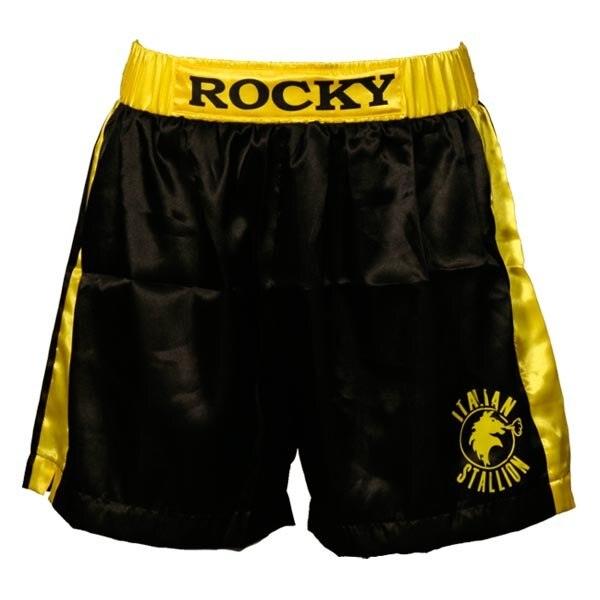 Rocky Black Italian Stallion Adult Boxer Shorts - Rocky Costumes 