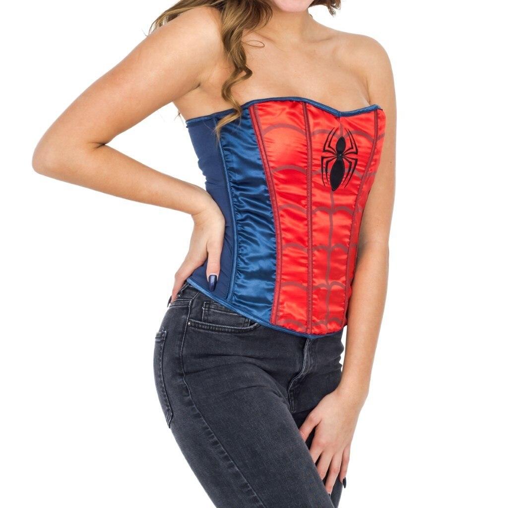 Spider Girl Strapless Sequin Corset