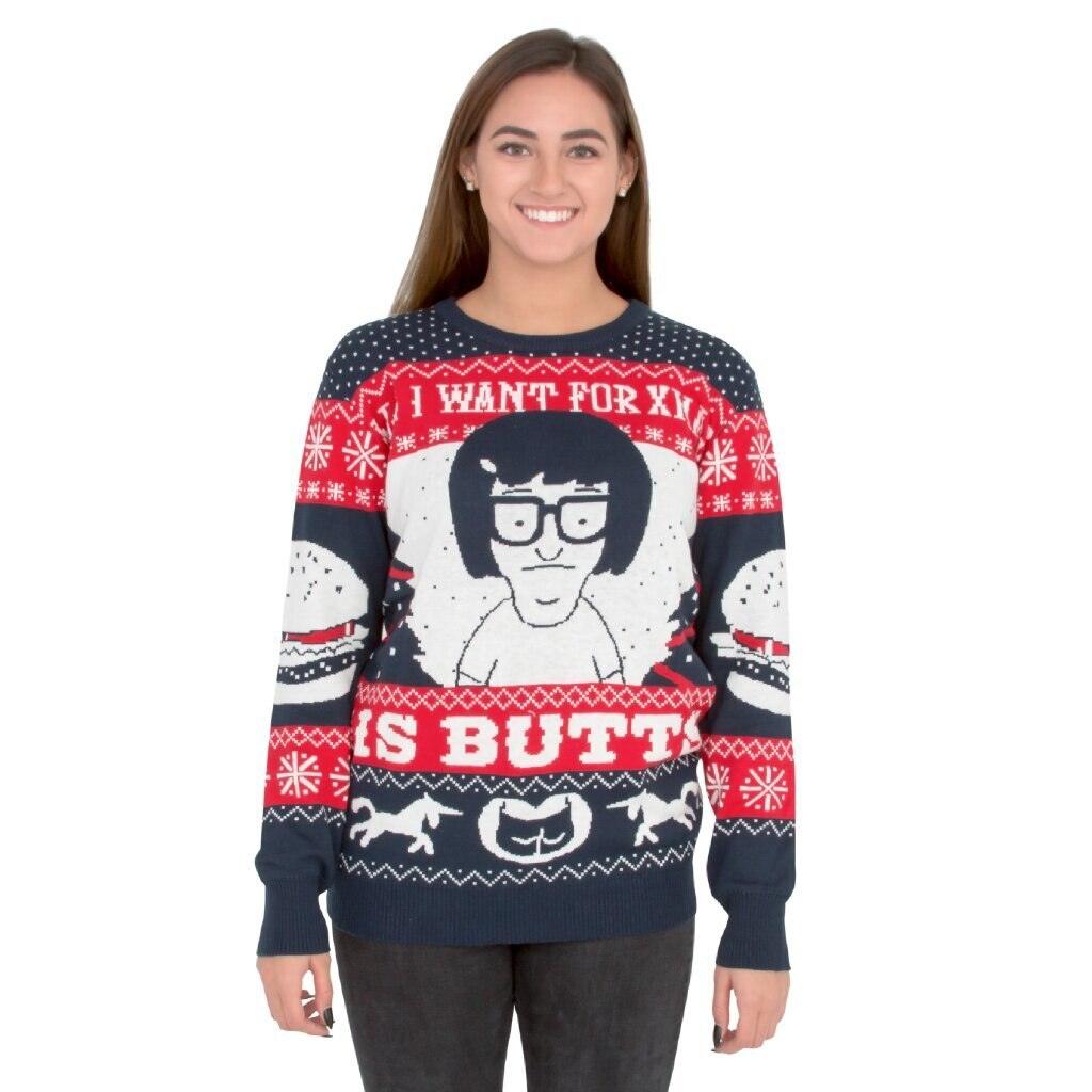 Tina All I Want for Xmas.Bob s Burgers Funny Christmas Sweater