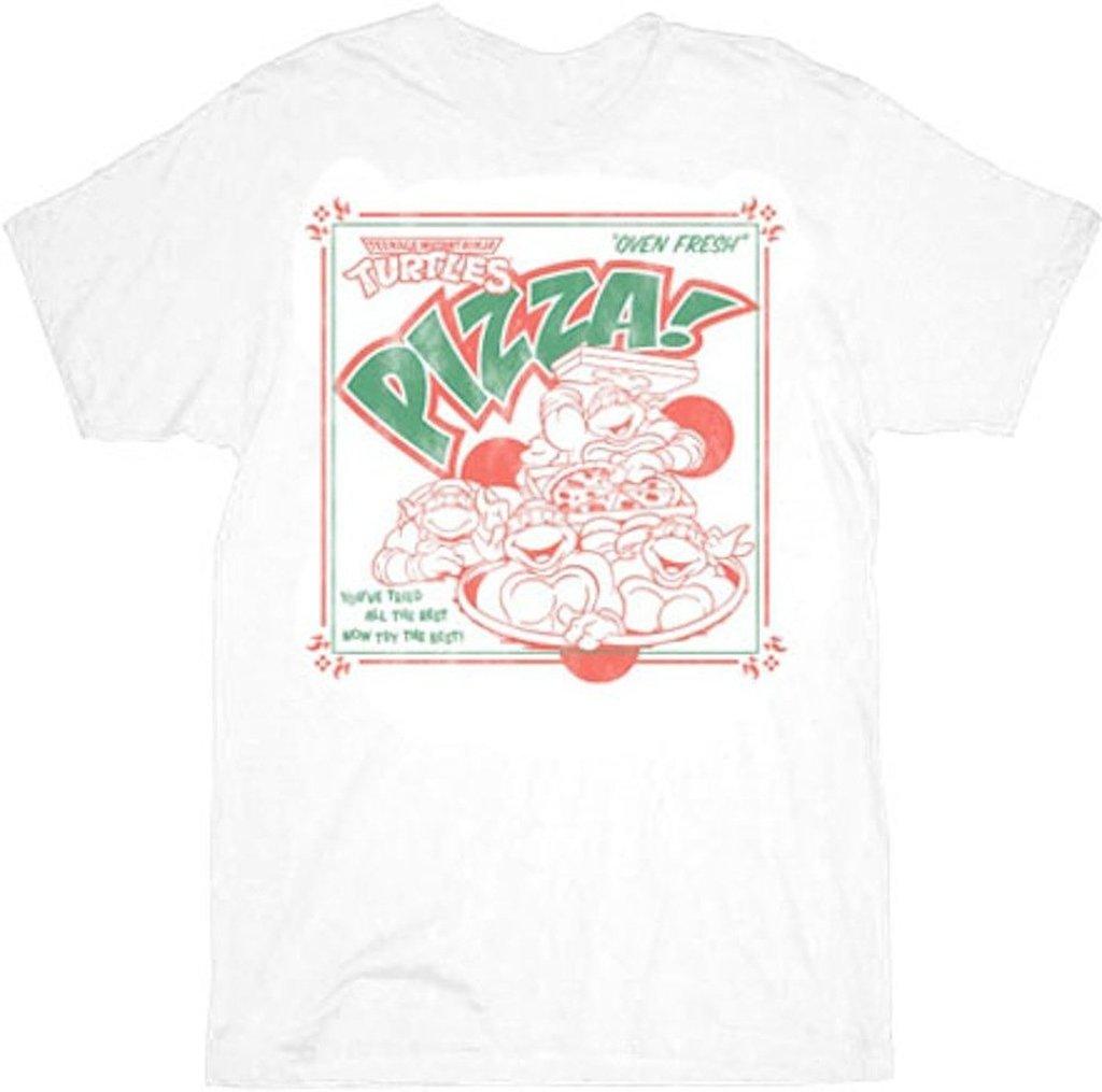 Tee Luv Men's Distressed Teenage Mutant Ninja Turtles Cartoon Shirt (S)