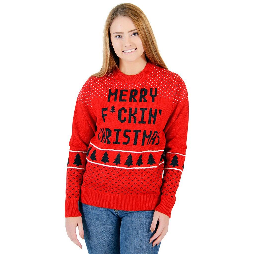 Costume Agent HO Ugly Christmas Sweater - Red - S