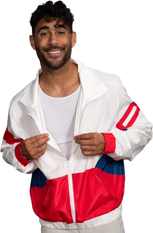 Retro Windbreaker Jacket Lightweight Design 4