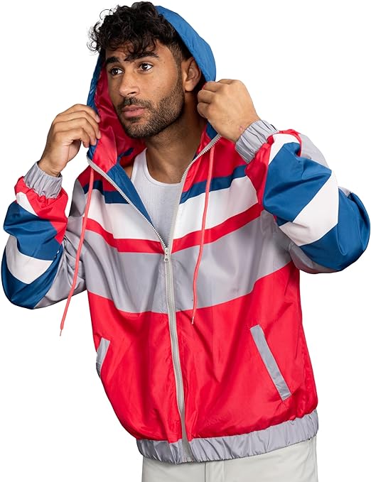 Retro Windbreaker Jacket Lightweight Design 6