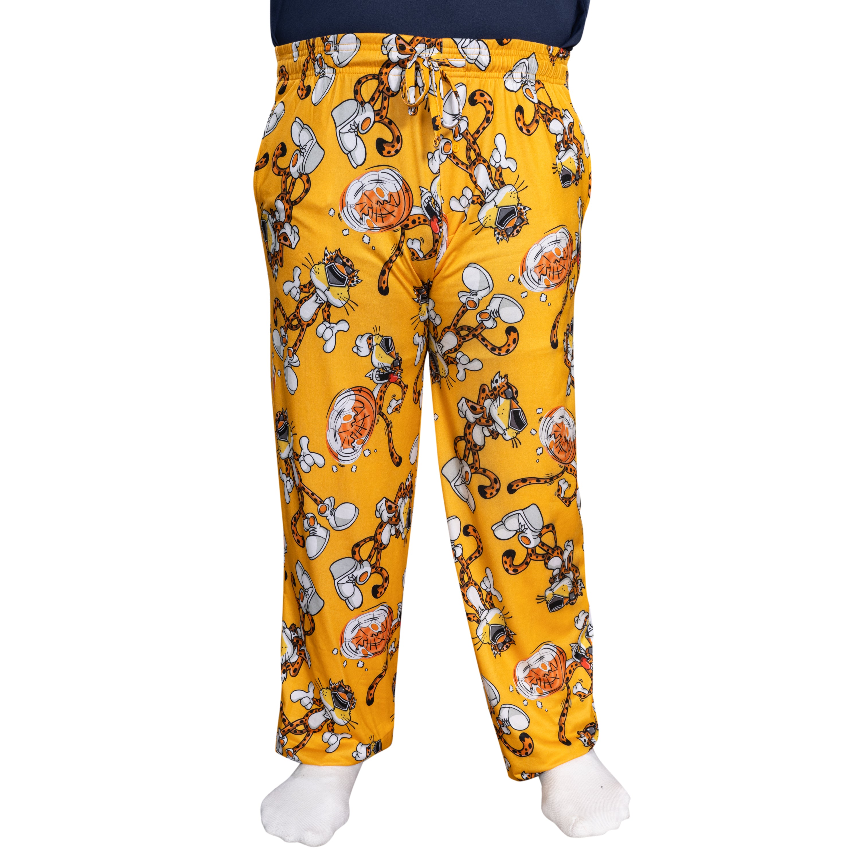 Mad Engine Chester Cheetos Lounge Pose Pajamas Officially Licensed Men's Lounge Pants