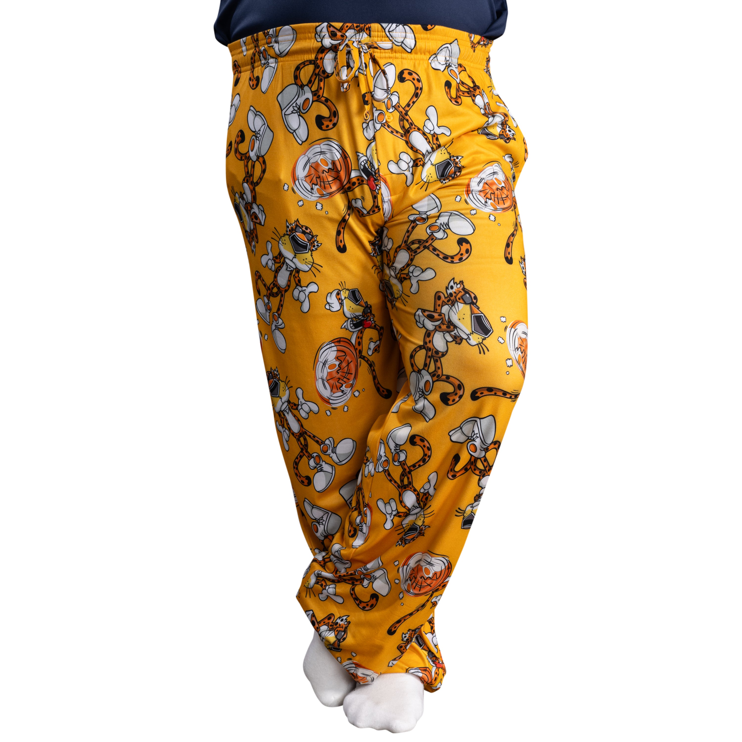 Mad Engine Chester Cheetos Lounge Pose Pajamas Officially Licensed Men's Lounge Pants