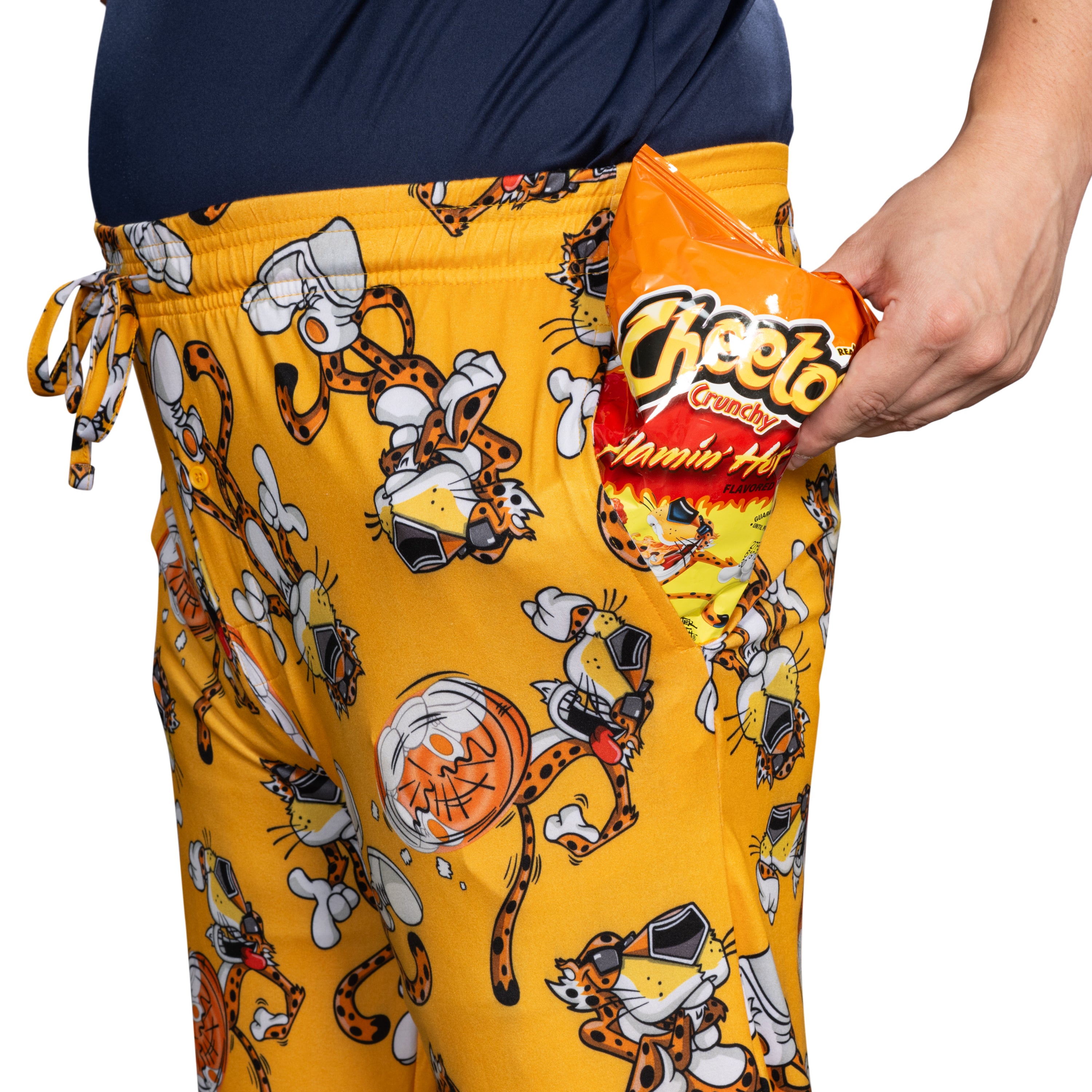 Mad Engine Chester Cheetos Lounge Pose Pajamas Officially Licensed Men's Lounge Pants