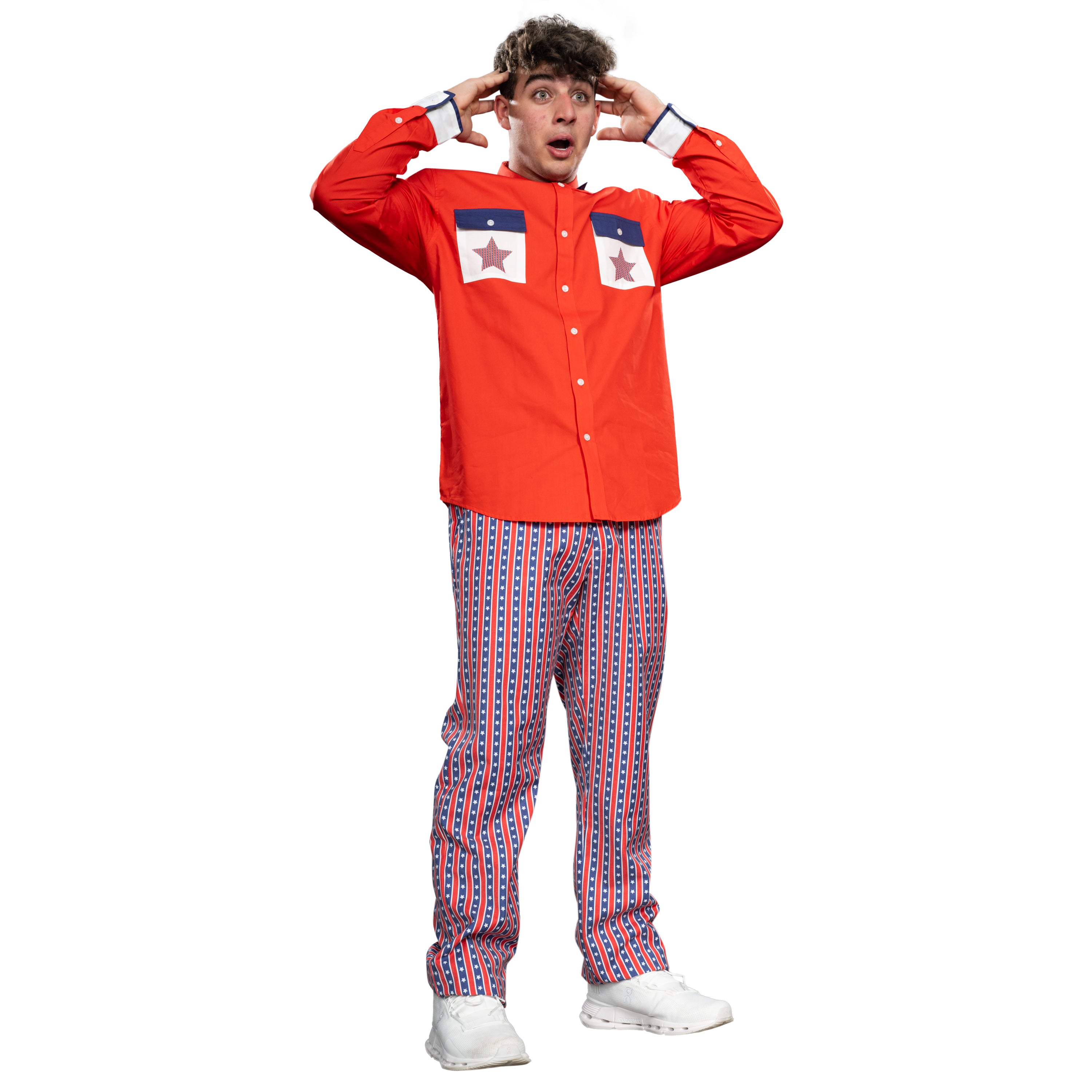 Roy Munson Character Bowling Movie Halloween Cosplay Shirt and Pants Costume Set