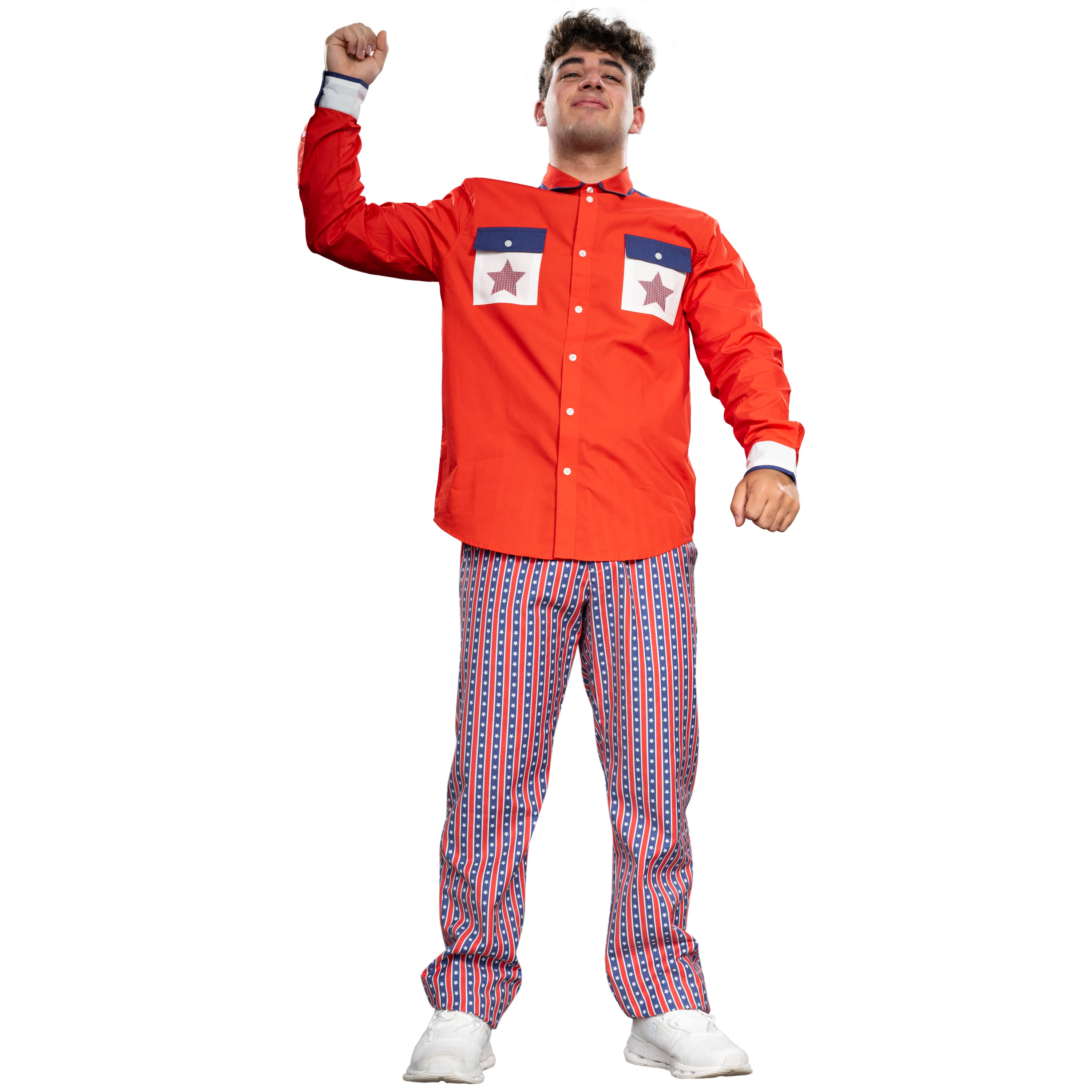 Roy Munson Character Bowling Movie Halloween Cosplay Shirt and Pants Costume Set