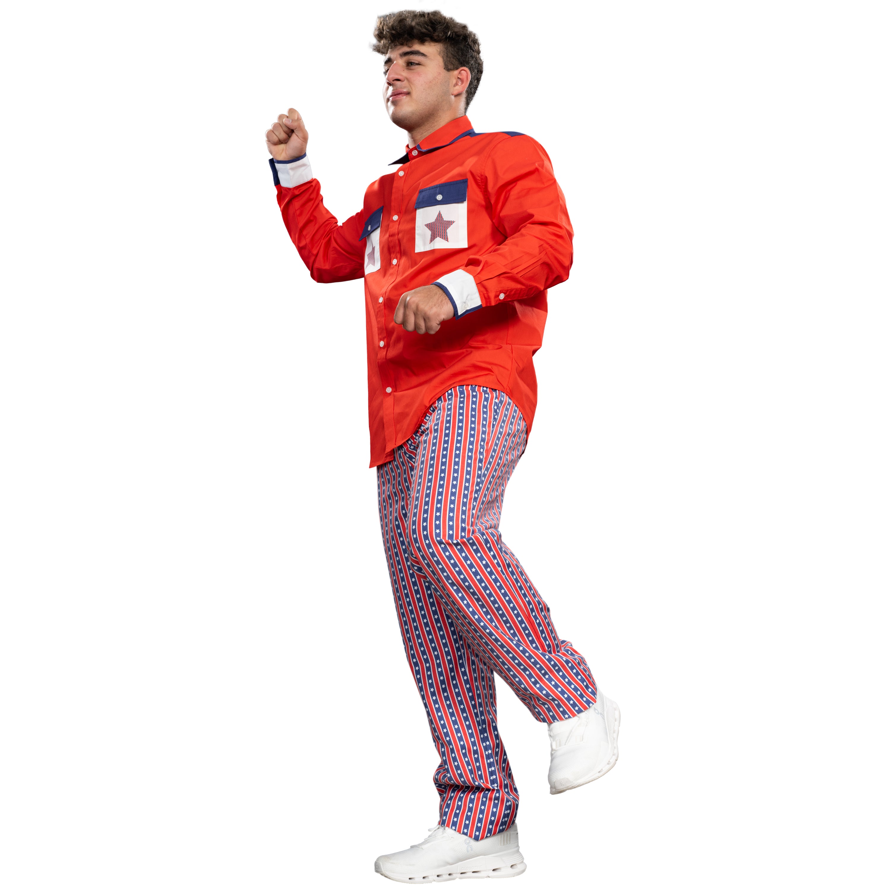 Roy Munson Character Bowling Movie Halloween Cosplay Shirt and Pants Costume Set