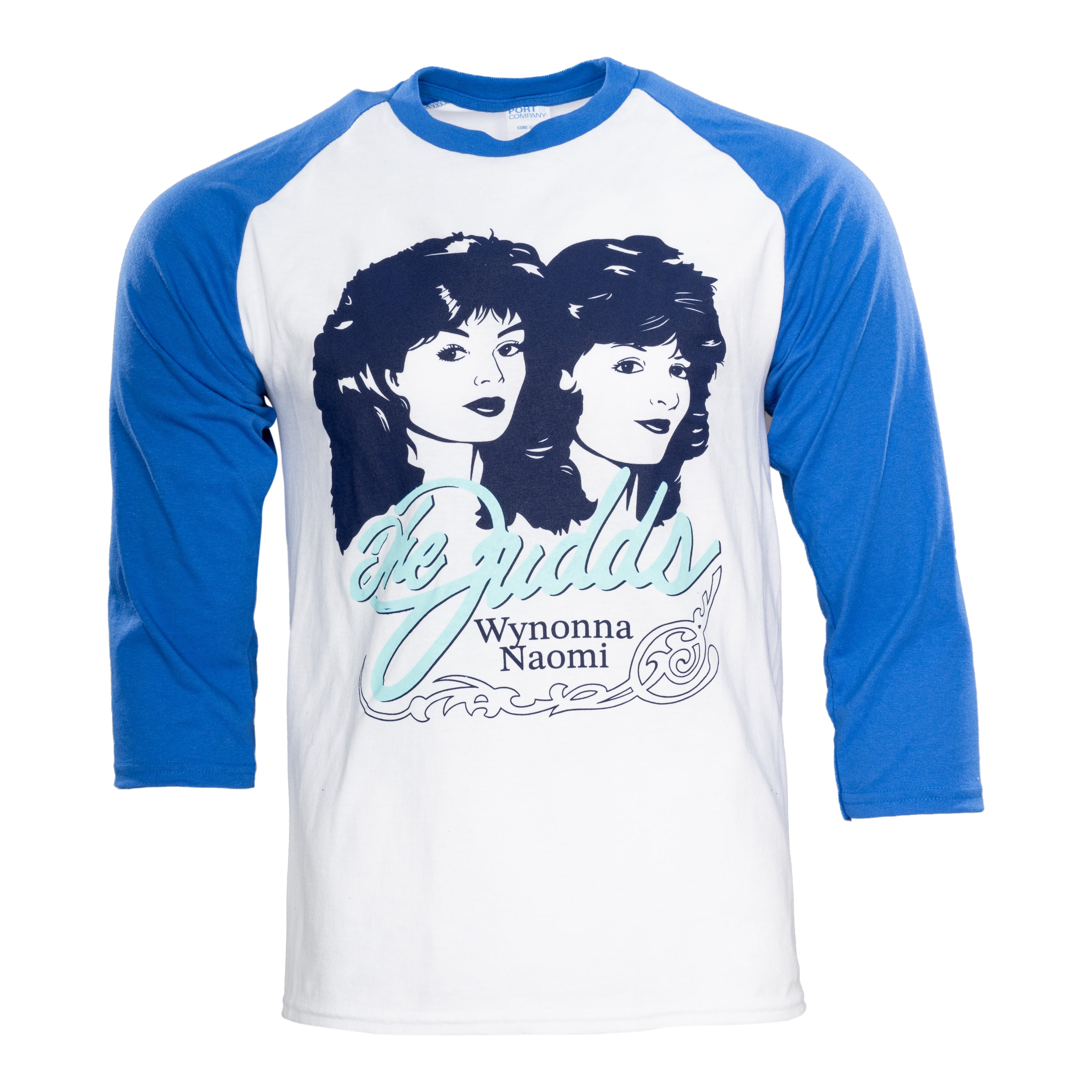 Step Bros Classic Music Singers Duo's Raglan Blue and White Tribute Movie T-shirt Tee