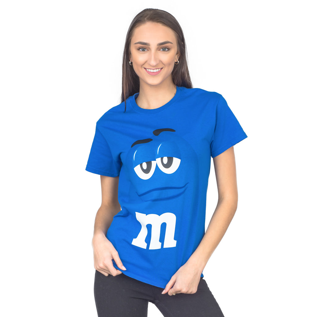 M&M Candy Silly Character Face Adult T-Shirt 