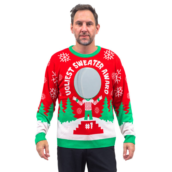  Mirror Ugliest Sweater Award Adult Green Ugly