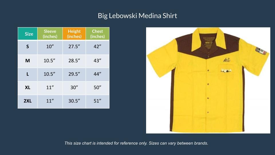 The Big Lebowski Plus Size Medina Sod Men's Costume Bowling Shirt