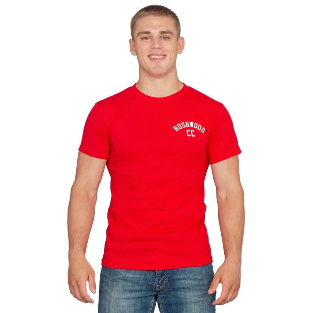 Caddyshack Bushwood CC Back Print Red Adult T-shirt - Caddyshack ...
