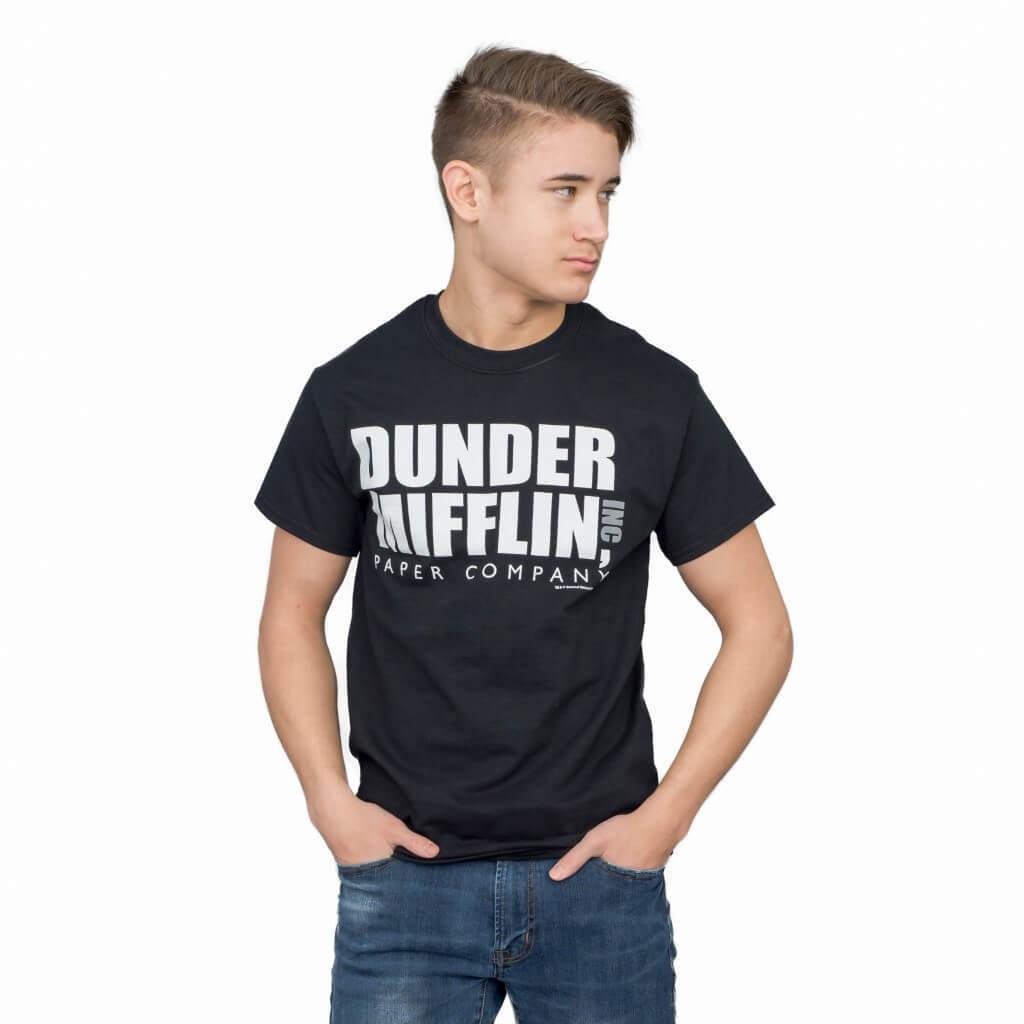 Dunder Mifflin Paper Company T-shirt Tees Text - The Office - Tv