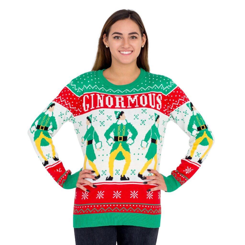 Buddy The Elf Ugly Christmas Sweater Design Classic Xmas Movie Fun