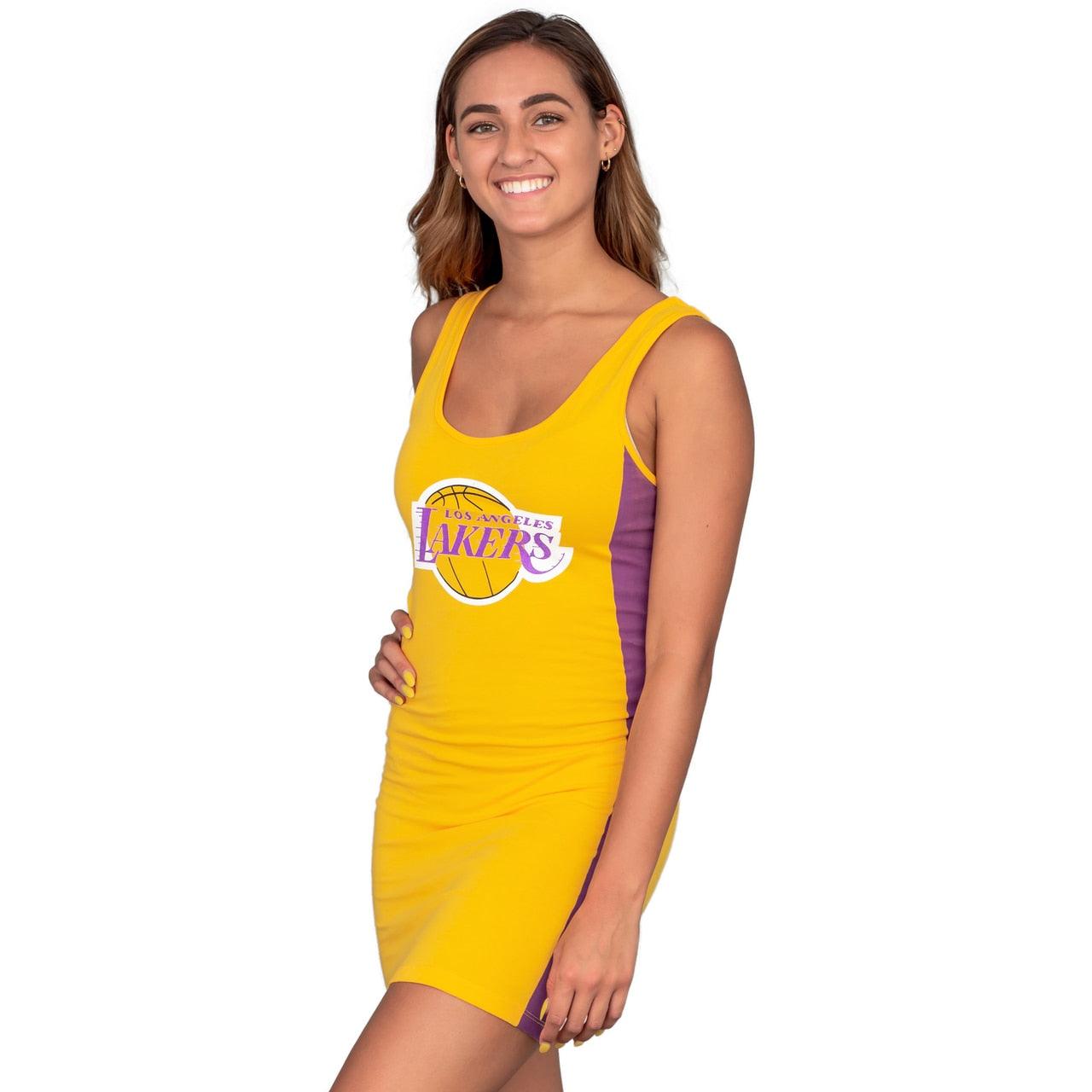 Los Angeles Lakers Laker Girls Cheerleader Tank Dress - Tank Dress