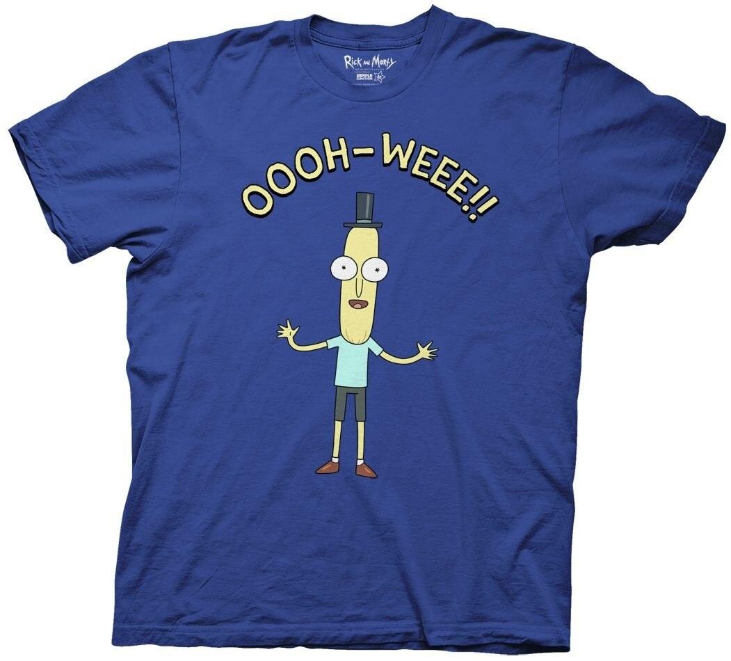 Rick & Morty Funny Ranchy Humor OOOH WEEE Blue T-shirt