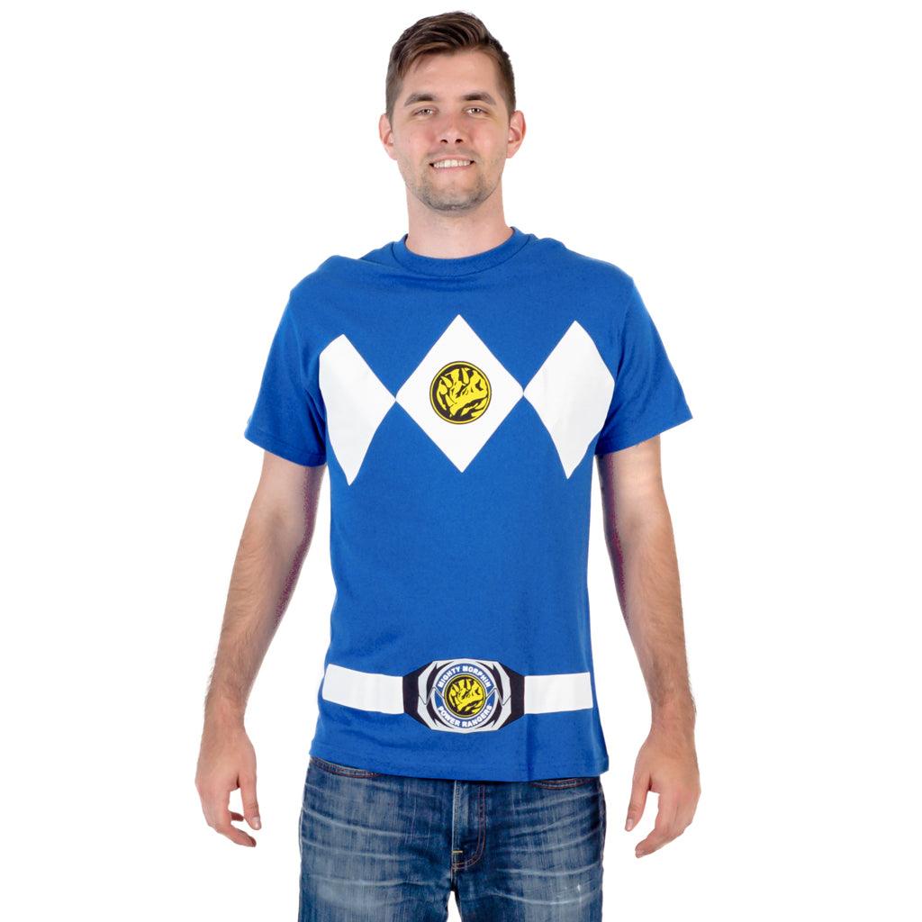  Power Rangers White Ranger Costume Officially Licensed Adult T- Shirt (Small) : Clothing, Shoes & Jewelry