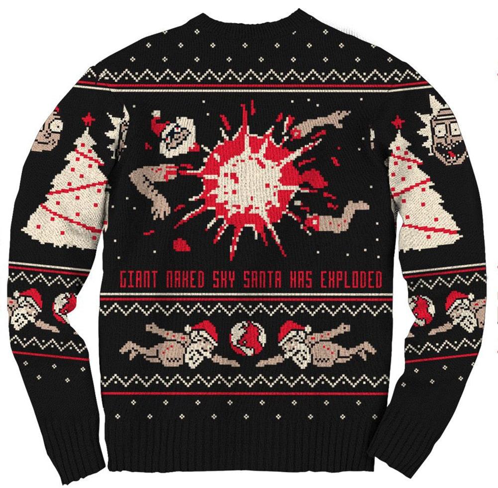 Predators Ugly Christmas Sweater Radiant Rick And Morty Nashville