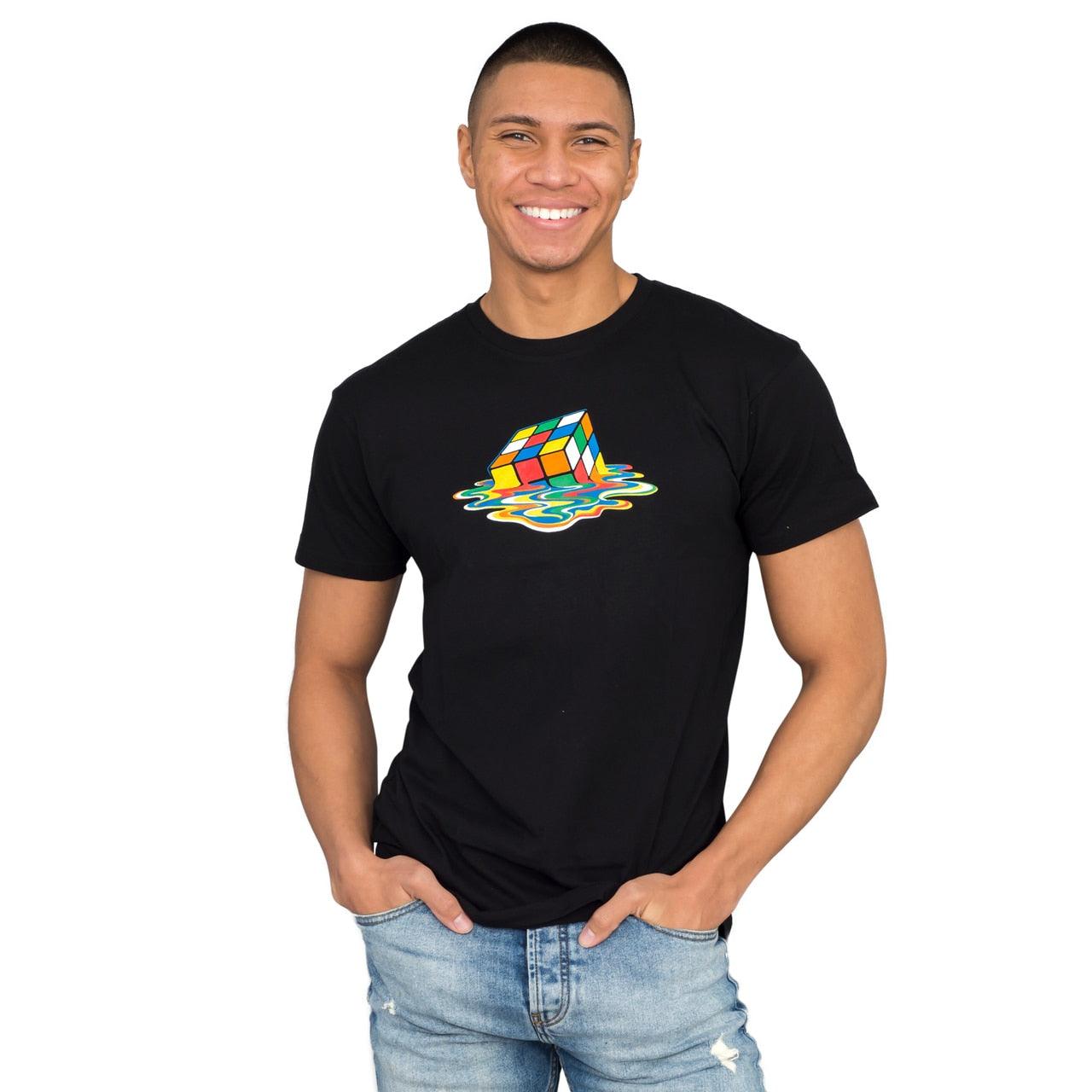 Rubik s Cube Melting Sheldon Cooper T shirt