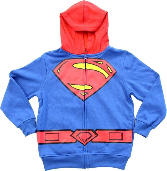 Superman zip up hoodie deals