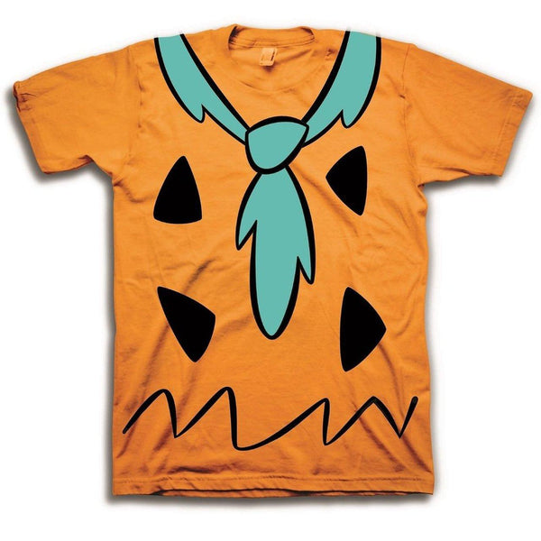 The Flintstones Fred Costume Orange Mens T-Shirt - The Flintstones - | TV Store Online L