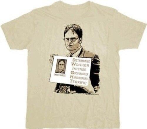 The Office D.W.I.G.H.T. Tan T-shirt - The Office - | TV Store Online