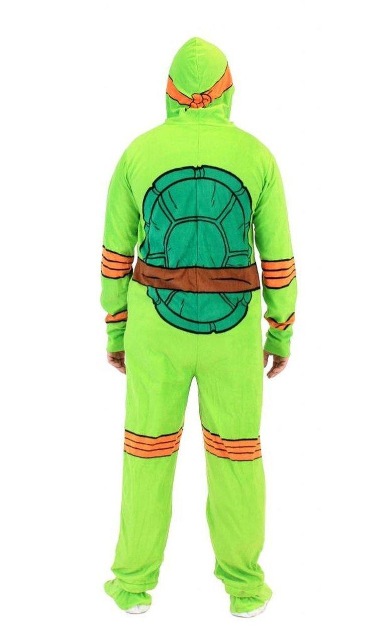 TMNT Teenage Mutant Ninja Turtles Michelangelo Green Union Suit