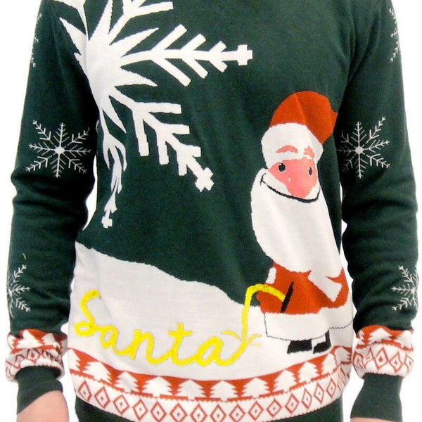 Santa peeing merry christmas cheap sweater